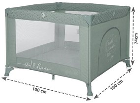 LORELLI Classic Кошара за игра SUNNY PLAYGROUND ICEBERG GREEN STAR