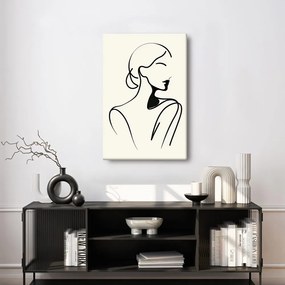 Картина на платно – Жена в минималистични линии