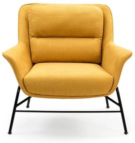 Жълт фотьойл Sadira - Teulat