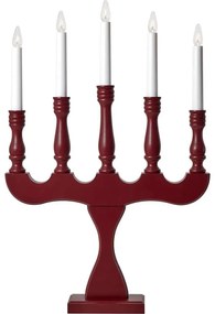 Markslöjd 706373 - Коледен свещник SVANEHOLM 5xE10/3W/230V бор/червен