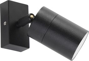 Интелигентна външна стенна лампа черна IP44 вкл. WiFi GU10 - Solo