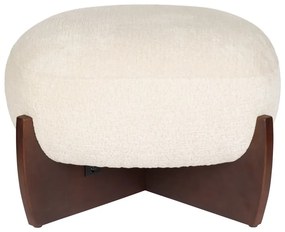 Бежова табуретка от букле Emilius – Dutchbone