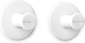 Комплект 2 бр закачалки Brabantia ReNew 1003486, Включен монтажен комплект, До 2 кг, Бял