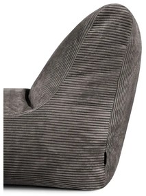 Пуф от рипсено кадифе в цвят горчица Lounge – SLOWDOWN