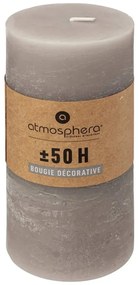 Свещ без аромат atmosphera Olia, Кръгла, 7x14 cm - Тъмносив