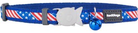 Кучешки Нашийник Red Dingo STYLE US FLAG 31-47 cm