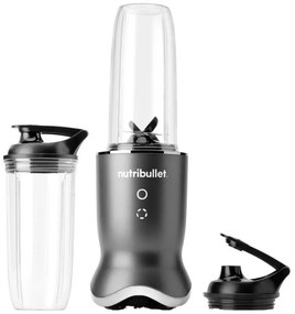 Блендер Nutribullet NB1206DGCC, 1200W, 900 мл, 1 скорост + Pulse, Сензорни бутони, Без BPA, Тъмносив/сребрист