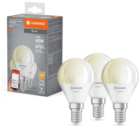 К-кт 3x LED Димируема крушка SMART+ P40 E14/4,9W/230V 2700K Wi-Fi - Ledvance