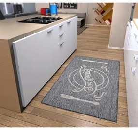 Сиво-бежов килим 92x150 cm Cucina – Hanse Home