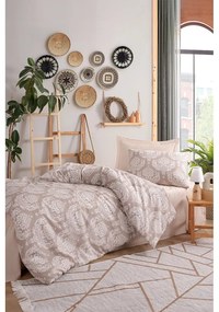 Кафяво единично спално бельо 140x200 cm Post – Mijolnir