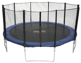 Jump Pro градински батут 3,96 м (13ft) син с мрежа и стълба