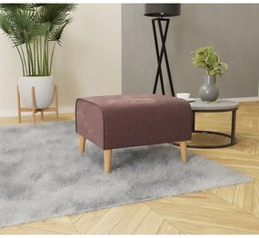 Розова кадифена табуретка за крака Carole - Ropez