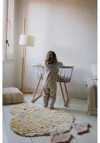 Жълт ръчно изработен памучен детски килим подходящ за пране 95x120 cm Ducky – Lorena Canals