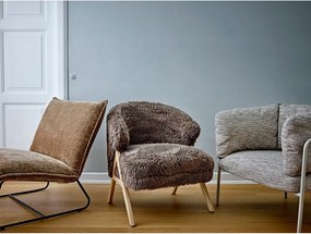 Сиво-бежово кресло Karel – Bloomingville