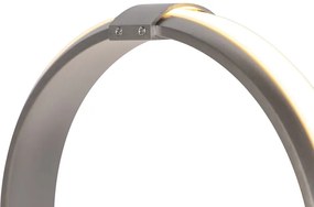 Дизайнерски висящ аплик стомана димируем с LED - Viola Due