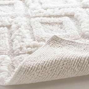 Бял килим за баня 50x80 cm Ikatis – douceur d'intérieur