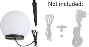 Модерна външна лампа 12V бяла 20 см вкл. LED IP65 - Voltaire Luno