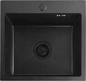 Стоманена мивка Leo 40 Black