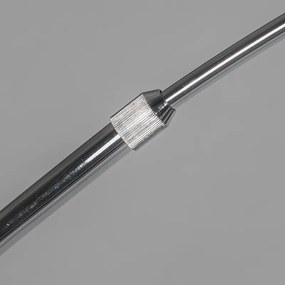 Модерна аркова лампа хром регулируема без абажур