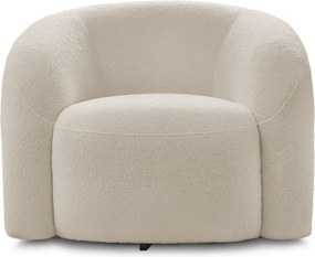 Бежово въртящо се кресло от прежда с примки от букле Elina – Bobochic Paris