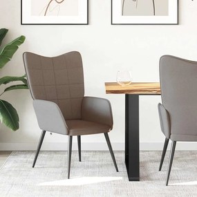 327950 vidaXL Релаксиращ стол, таупе, плат