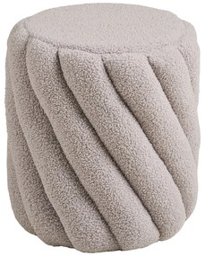 Сива табуретка от прежда с примки от букле Sana – House Nordic