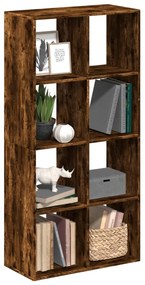 858025 vidaXL Разделител за стая / библиотека, опушен дъб, 69,5x29x137,5 см