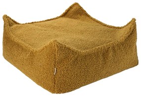 Кафяв детски пуф от букле Square – Wigiwama