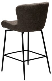 Кафяв тапициран бар стол (височина на седалката 67,5 cm) Glam – DAN-FORM Denmark