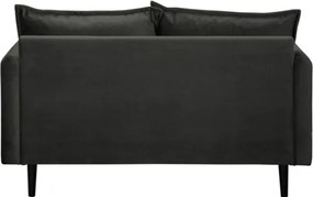 Тъмносив кадифен диван 138 cm Juli – Ropez