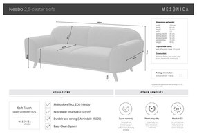 Тъмнозелен диван 193 cm Nesbo - MESONICA