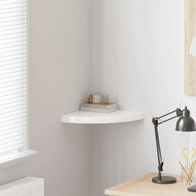 323907 vidaXL 323907 Floating Corner Shelf High Gloss White 35x35x3,8 cm MDF