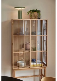 Зелена LED затъмняваща се настолна лампа с метален абажур (височина 28 cm) BringMe – Hübsch