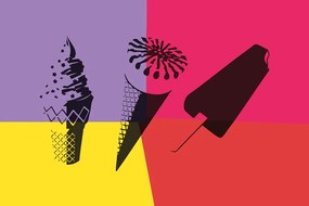 Самозалепващ тапет – Летен поп арт