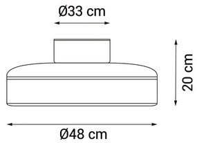 Бяло LED осветително тяло за таван Robotto – SULION