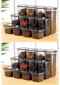 Комплект кутии за съхранение (24 броя), цвят Антрацит