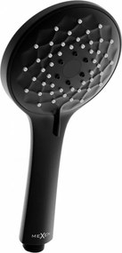 Mexen R-74 3-функционален душ слушалка, черна - 79574-70