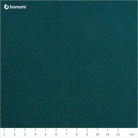 Петролно зелено кадифено столче за крака Santo - Milo Casa