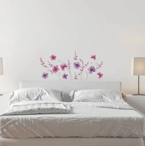 Декоративни стикери за стена Purple Flowers L
