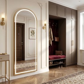 Огледало LED Orbit 50x160cm Brush Gold