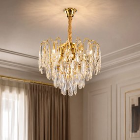Кристална висяща лампа SWE078-CP 30cm GOLD