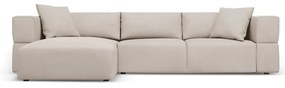 Бежов ъглов диван, ляв ъгъл Esther – Milo Casa