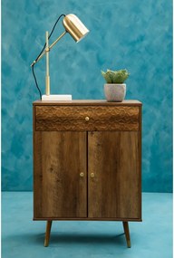 Скрин в тъмно естествен цвят 70x94x35 cm Frida – Premier Housewares