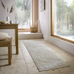 Сива/бежова пътека подходяща за пране 58x230 cm Lucia – Flair Rugs