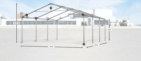 Брезентово хале/гараж 4x6x2m Comfort PVC 560g