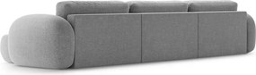 Светлосив шенилов сгъваем/с място за съхранение ъглов диван (U форма) Tonale – Cosmopolitan Design
