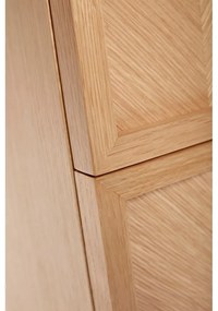 Нощно шкафче от масивен дъб в естествен цвят Herringbone – Hübsch