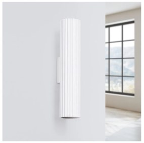 Бяла стенна лампа Gleam – Sollux