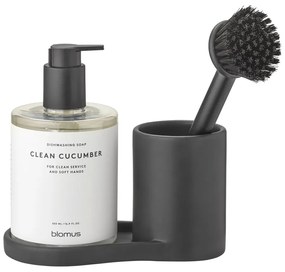 Черна стойка за перилни препарати от каменна керамика Piro – Blomus