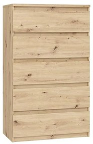 Комод с чекмеджета MAO, дъб Artisan